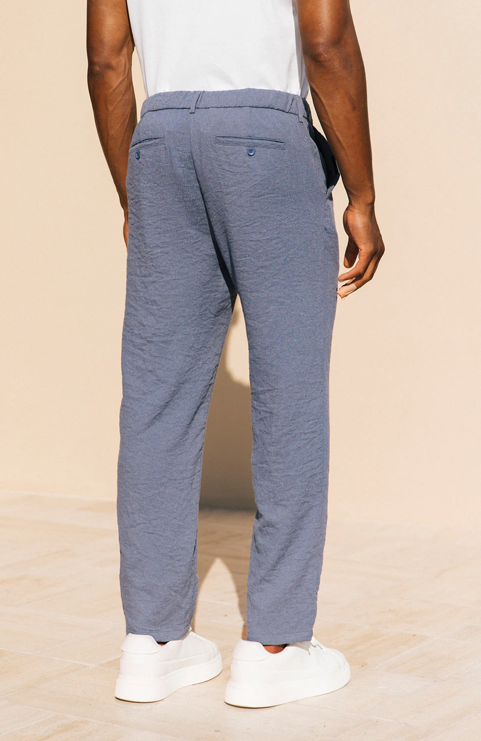 Fiorano Relaxed Fit Trousers in Storm - Image 4