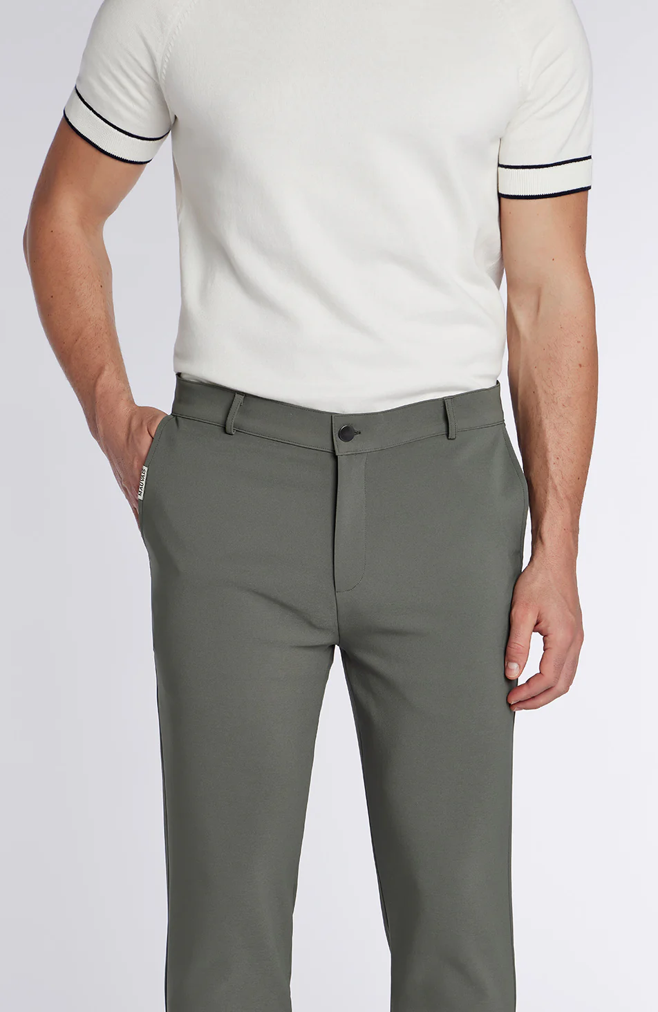 Signature Hybrid Trousers in Khaki - Image 4