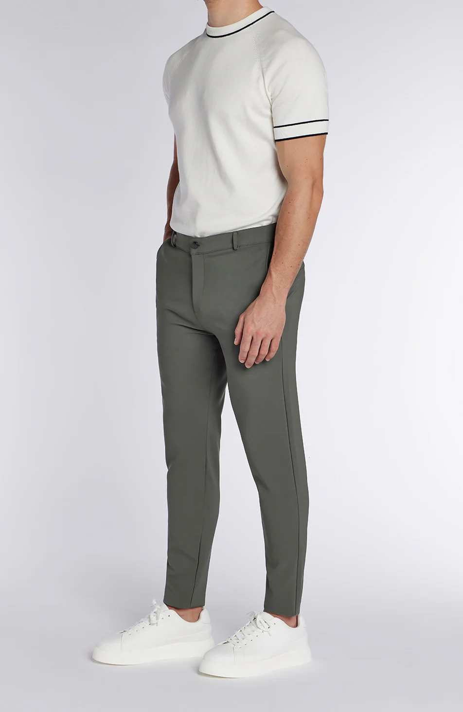 Signature Hybrid Trousers in Khaki - Image 5